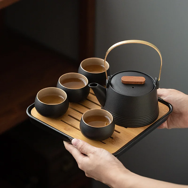 Gongfu Tea Set - Качественный китайский чайный набор, ручной черный