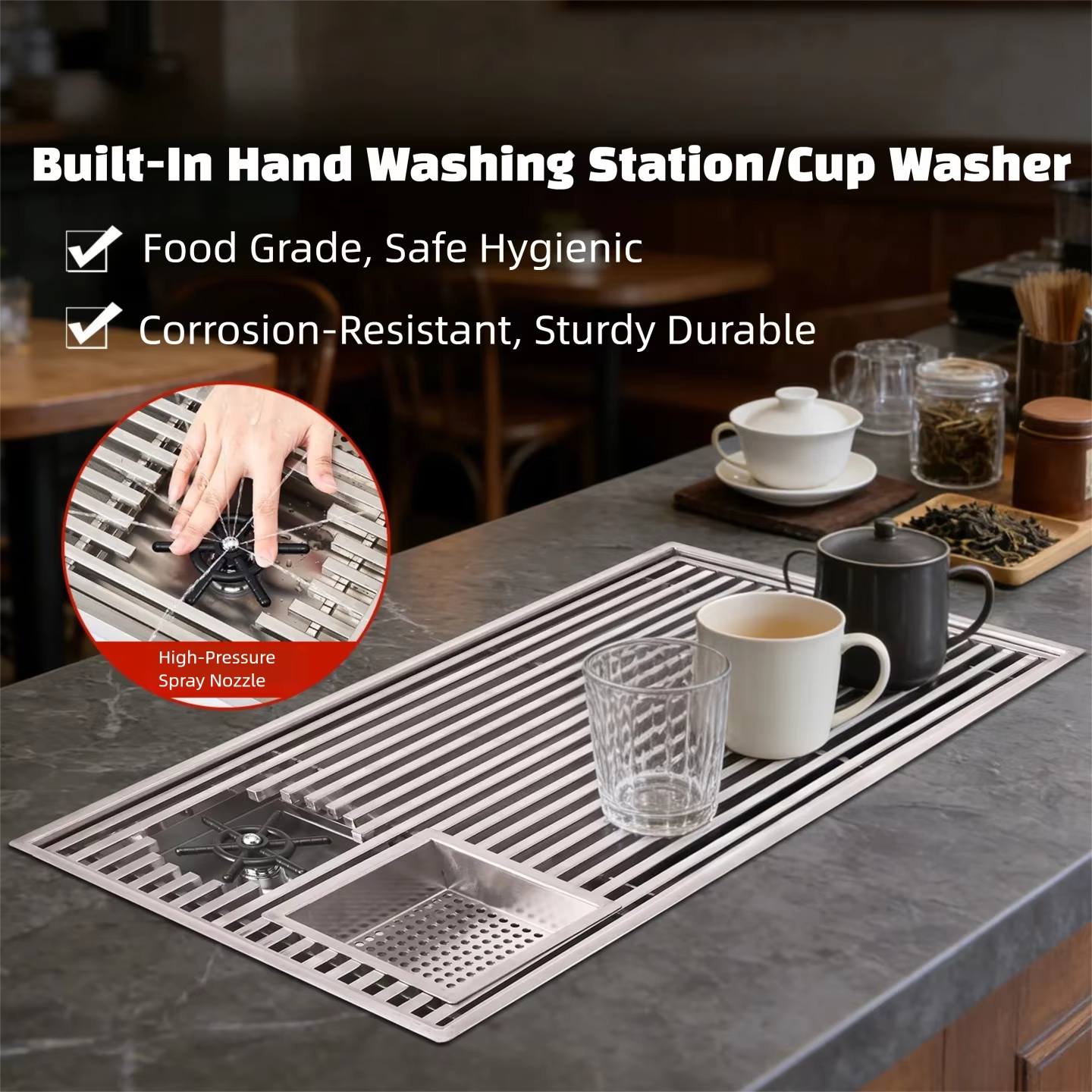 Современный встроенный поднос  – обзор и цена Coffee Tea Stand
