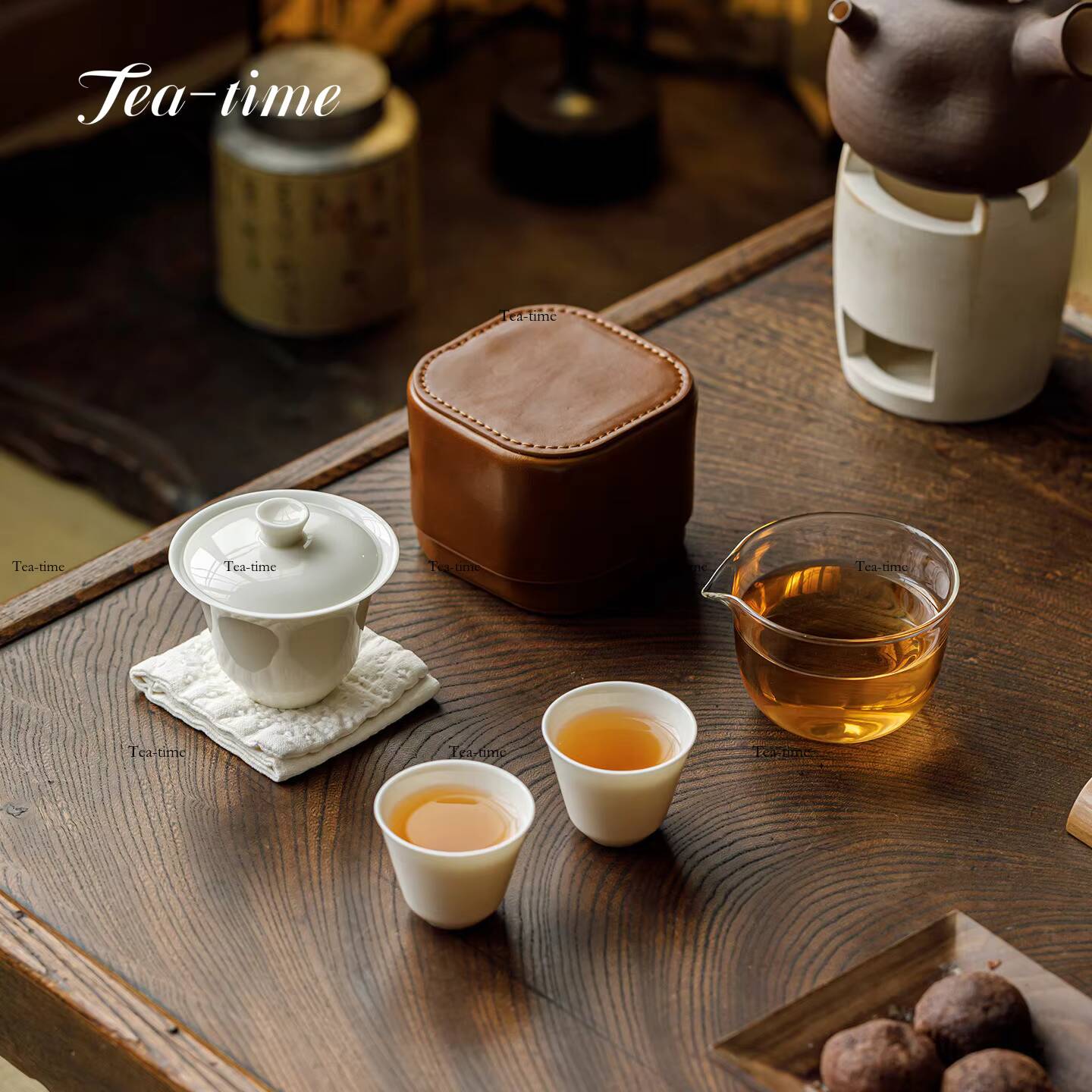 Белый керамический дорожный ча – обзор и цена Gongfu Tea Set