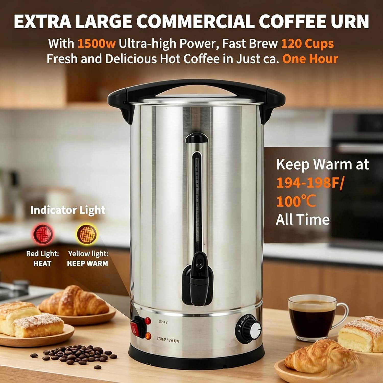 Кофеварка Tacleekii объемом 18 – обзор и цена Coffee Tea Urn