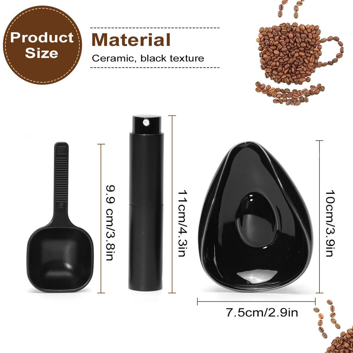Набор чашек и ложек для дозиро – обзор и цена Coffee Tea Stand