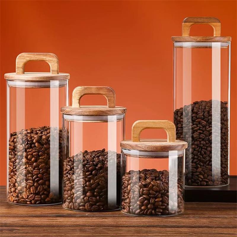 Прозрачная стеклянная банка с  – обзор и цена Coffee Tea Sugar Canisters