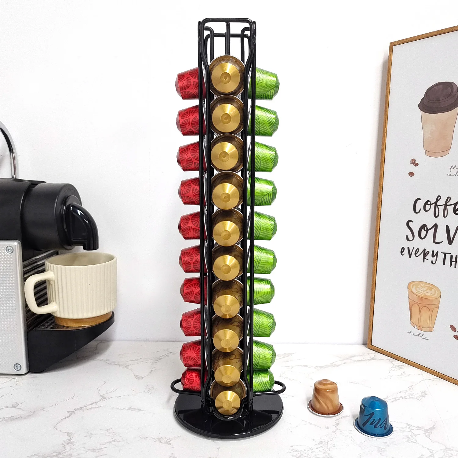 1 шт., 40 капсул для кофе, дер – обзор и цена Coffee Tea Stand