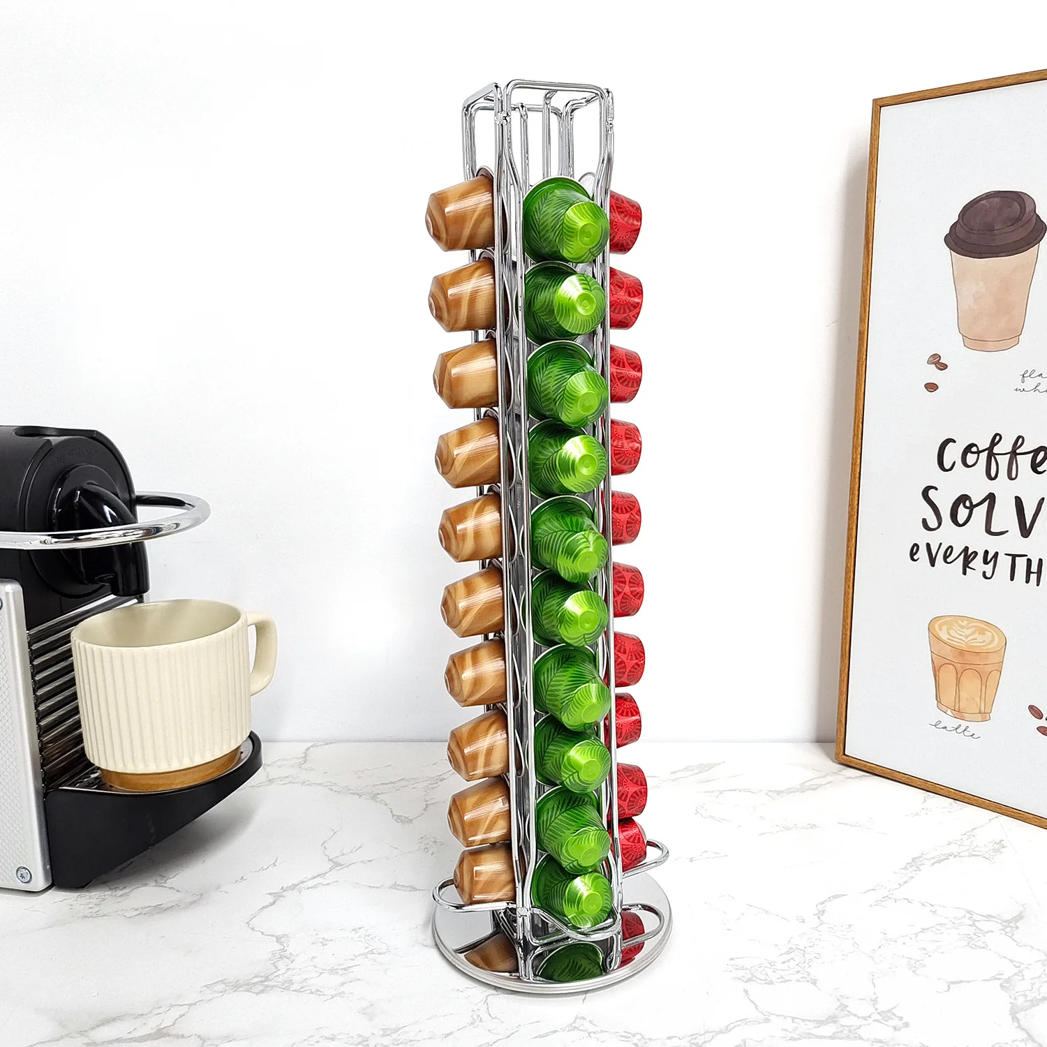 1 шт., 40 капсул для кофе, дер – обзор и цена Coffee Tea Stand