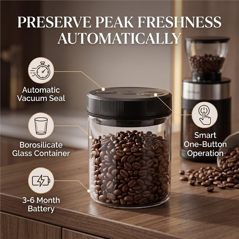 Автоматический вакуумный конте – обзор и цена Coffee Tea Sugar Canisters