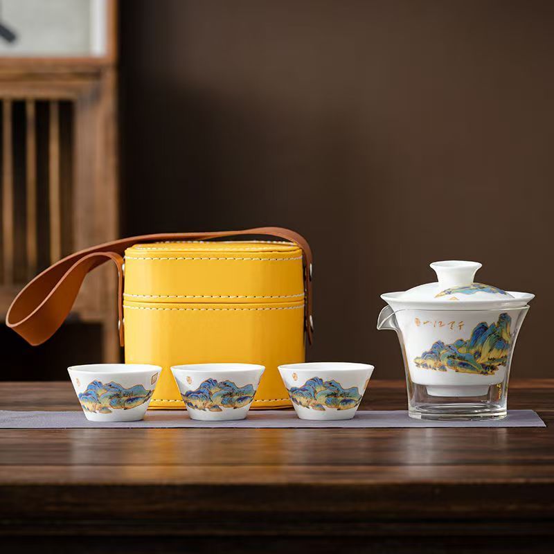 Дорожный чайный набор из белог – обзор и цена Gongfu Tea Set
