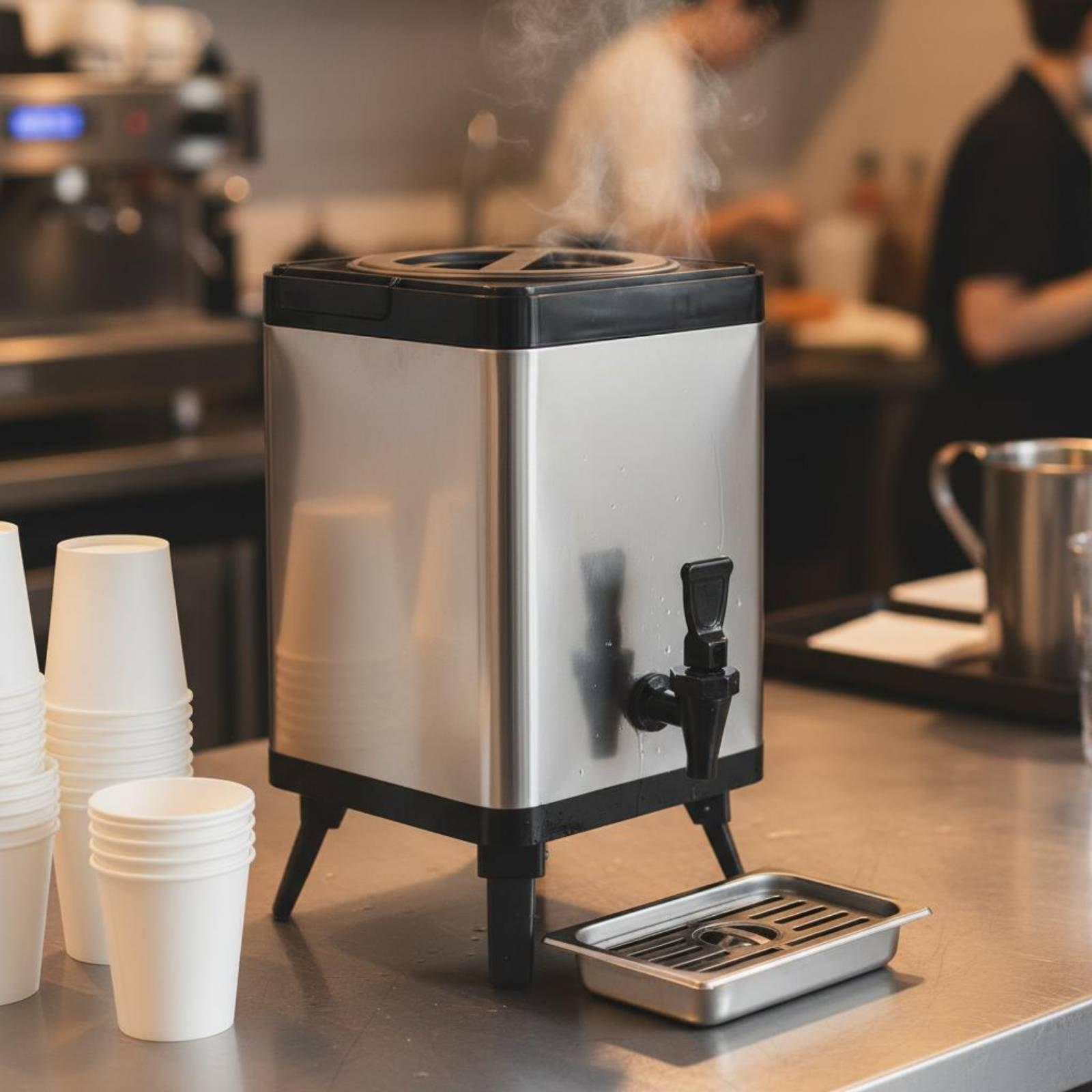 Тройной изолированный диспенсе – обзор и цена Coffee Tea Urn