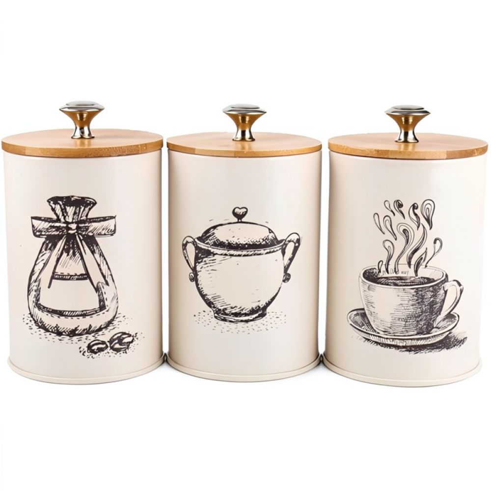 Современная минималистичная ме – обзор и цена Coffee Tea Sugar Canisters
