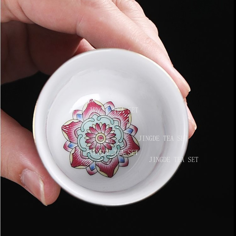 Набор из 6 цветных фарфоровых  – обзор и цена Gongfu Tea Set